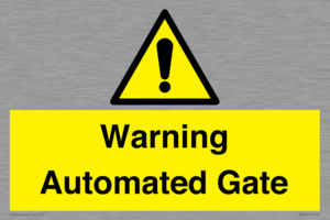 Warning Automated Gate